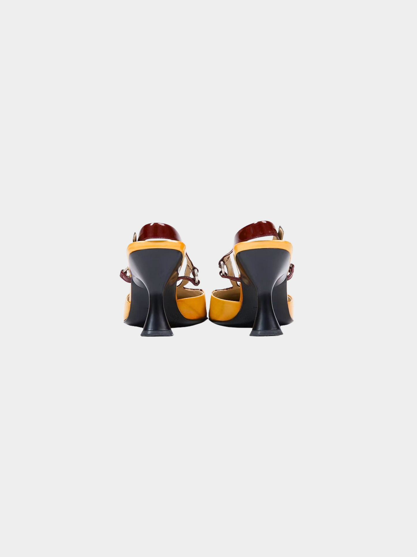 Prada SS 2000 Beige Patent Leather Heels
