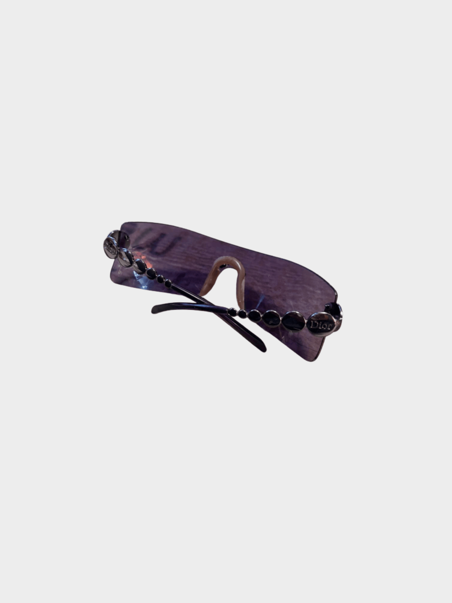 Christian Dior by John Galliano 2000s Purple Millennium Sunglasses
