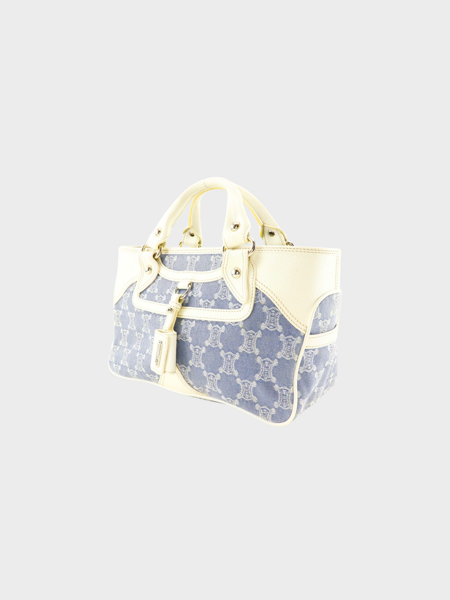 Celine 2000s Blue Denim Macadam Boogie Bag