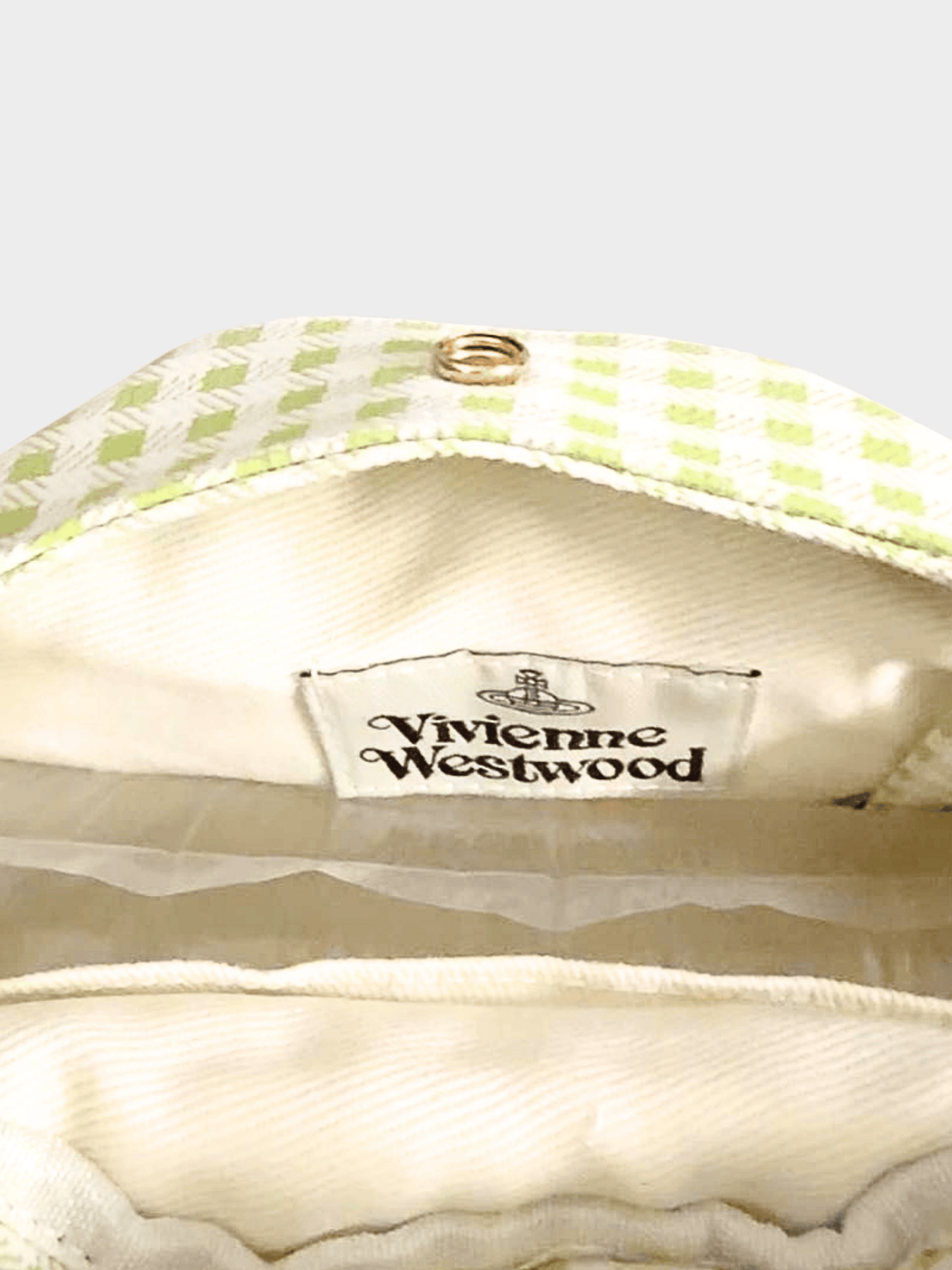 Vivienne Westwood 2020s Yasmine Medium Gingham Top Handle Bag