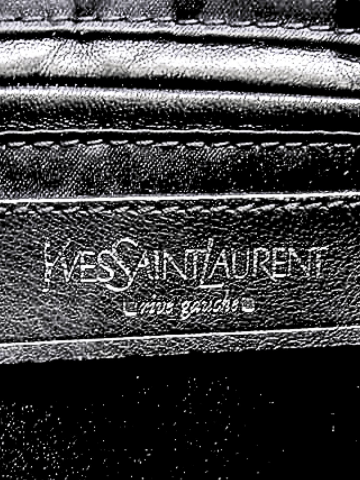 Yves Saint Laurent 2000s Black Leather Handbag Mini Boston Bag