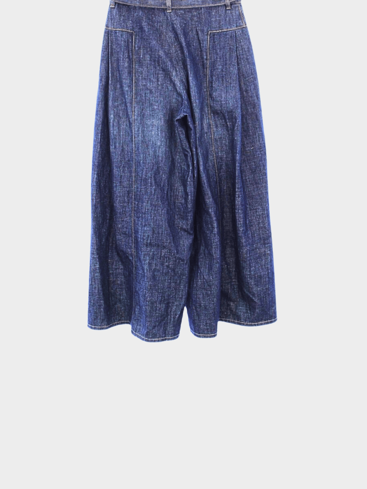 Chanel SS 2023 Blue Denim Wide Leg Jeans