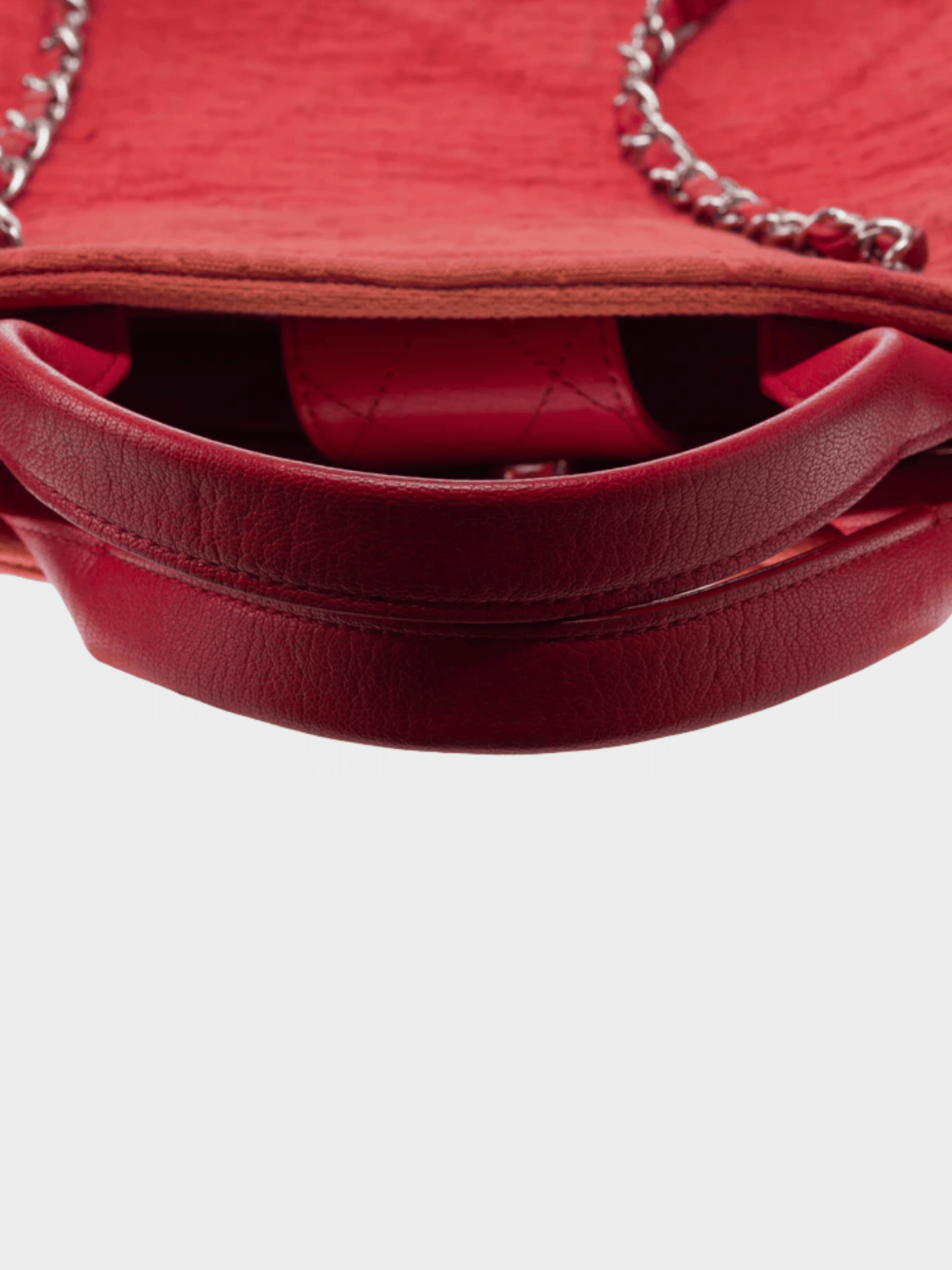 Chanel 2019 Red Orange Canvas Large Double Face Shopping Tote