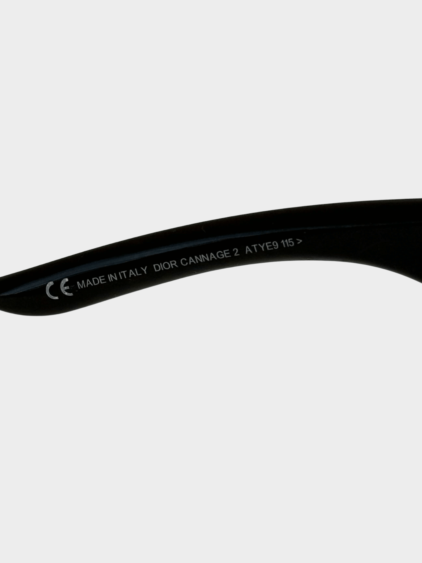 Christian Dior 2000s Black Cannage Logo Rectangle Sunglasses