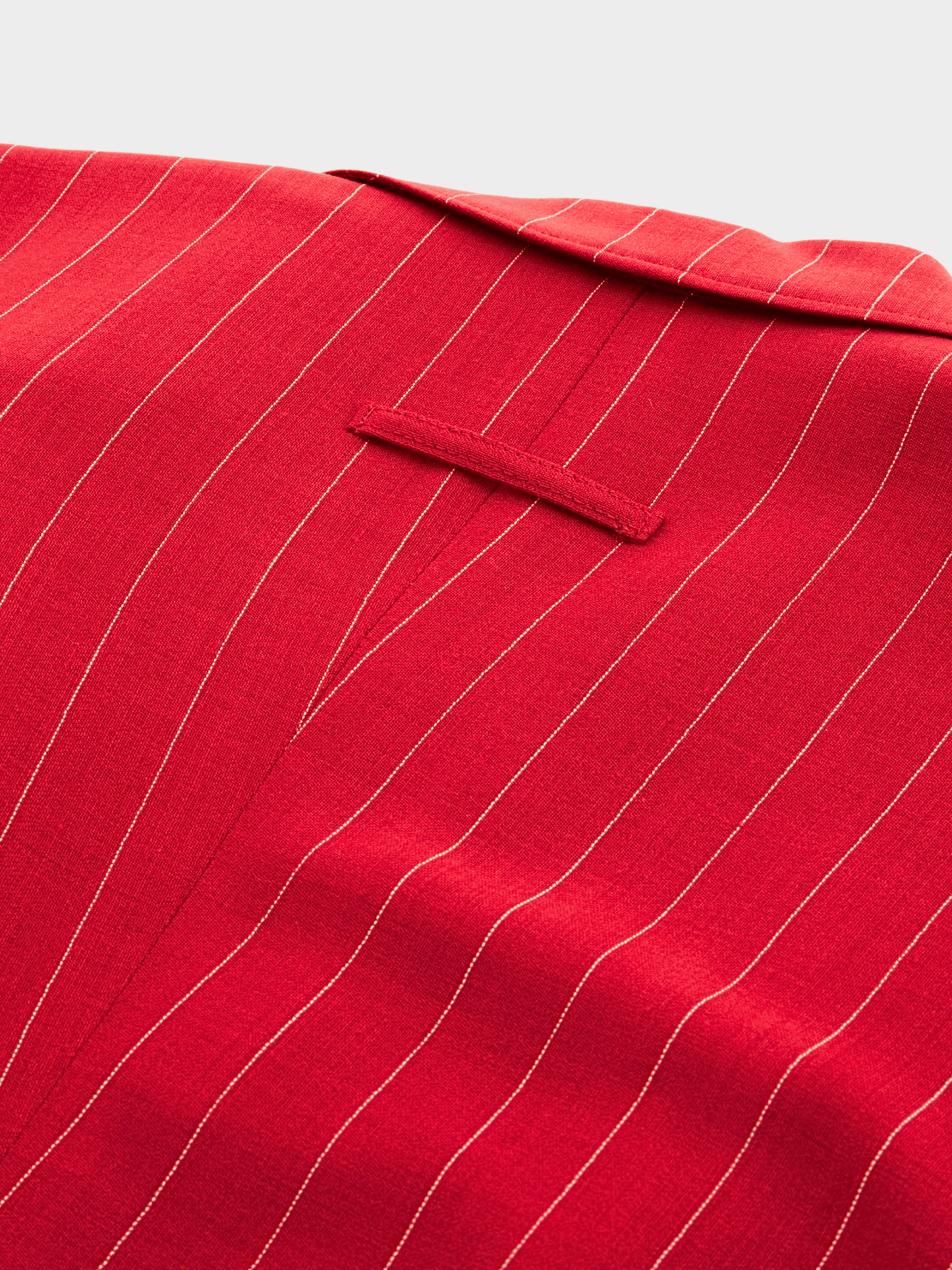 Jean Paul Gaultier SS 1993 Red Pinstripe Wool Jacket