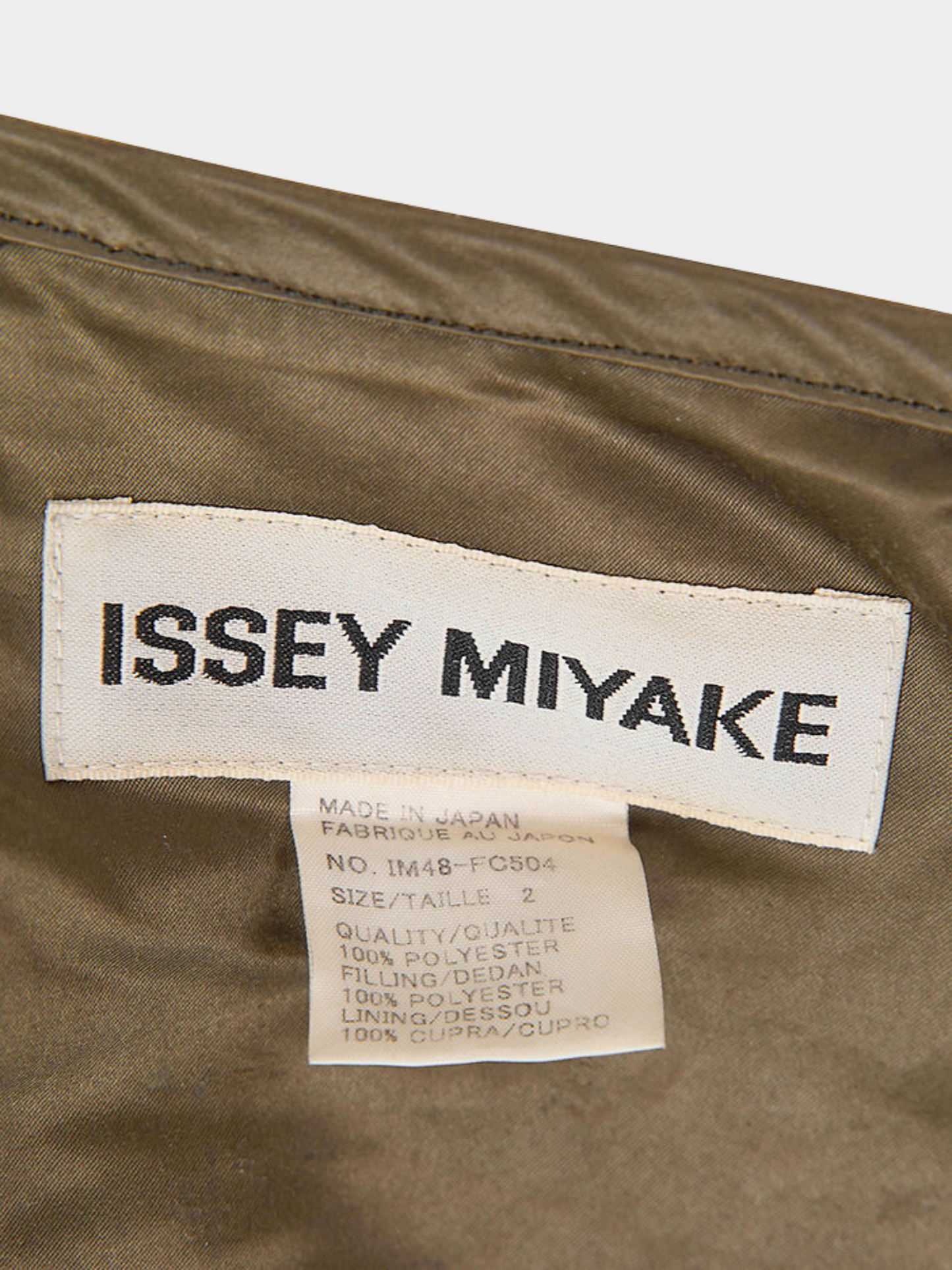 Issey Miyake FW 2004 Brown Zip Long Sleeve