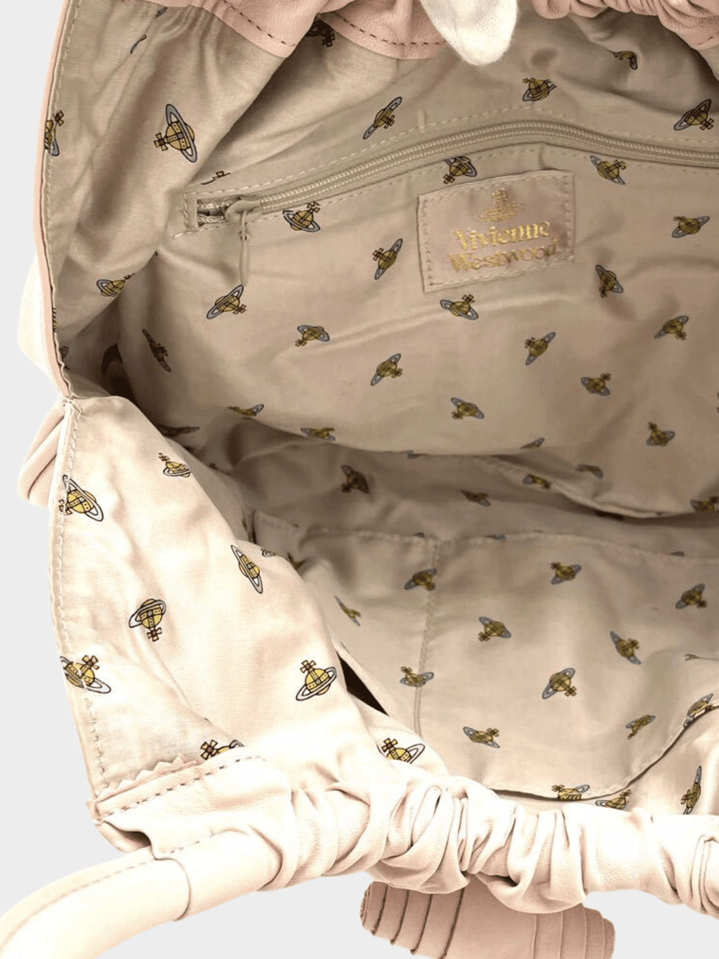 Vivienne Westwood 2000s Pink Beige Handbag Tote Bag