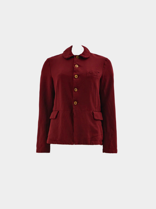 Comme des Garçons FW 2012 Red collared jacket