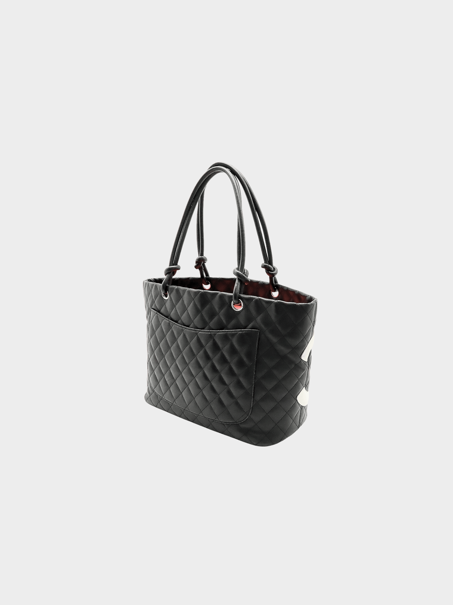 Chanel 2000s Black Cambon Logo Tote