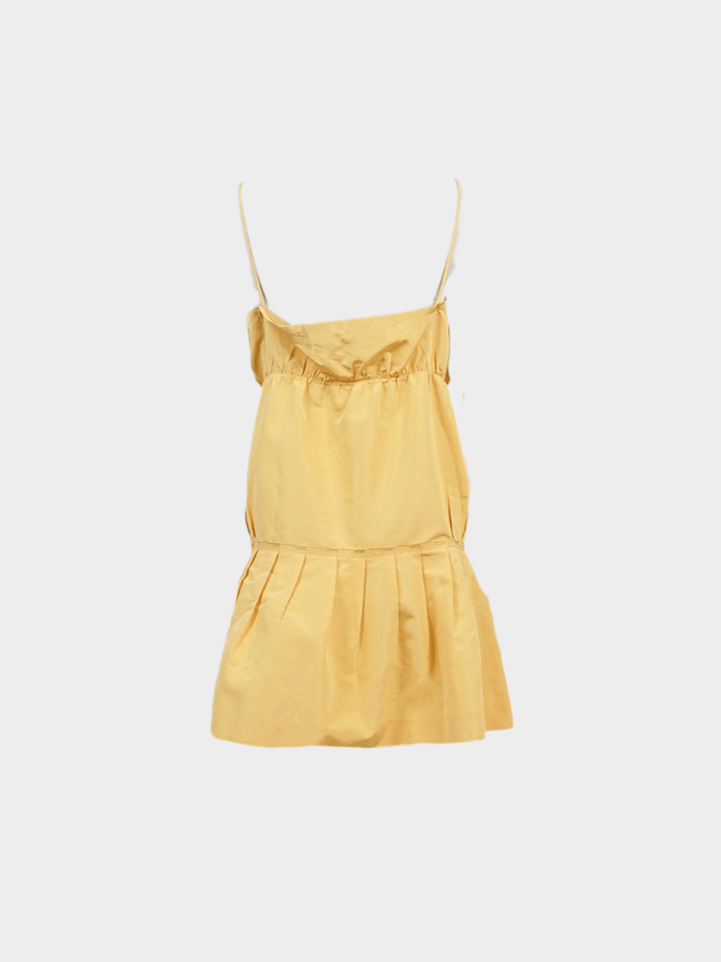 Prada 2000s Yellow Balloon Dress