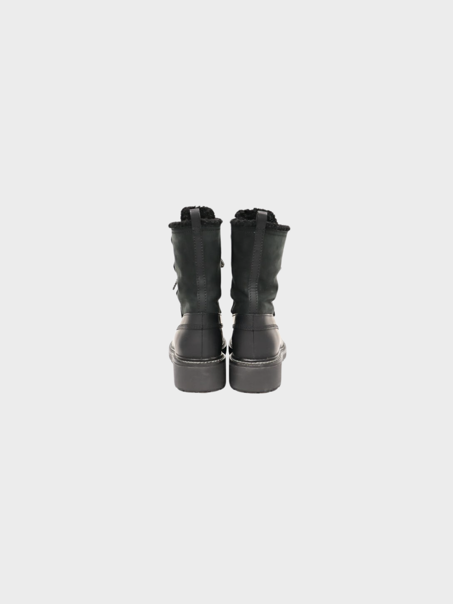 Miu Miu 2010s Black Suede Lace Up Ankle Boots