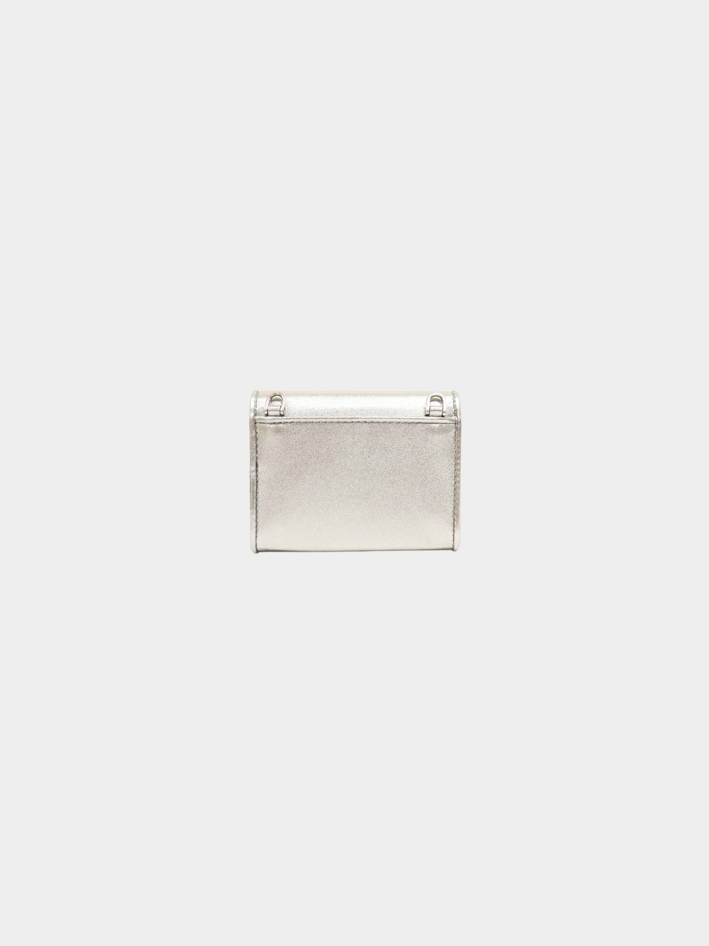 Miu Miu 2010s Silver Logo chain wallet