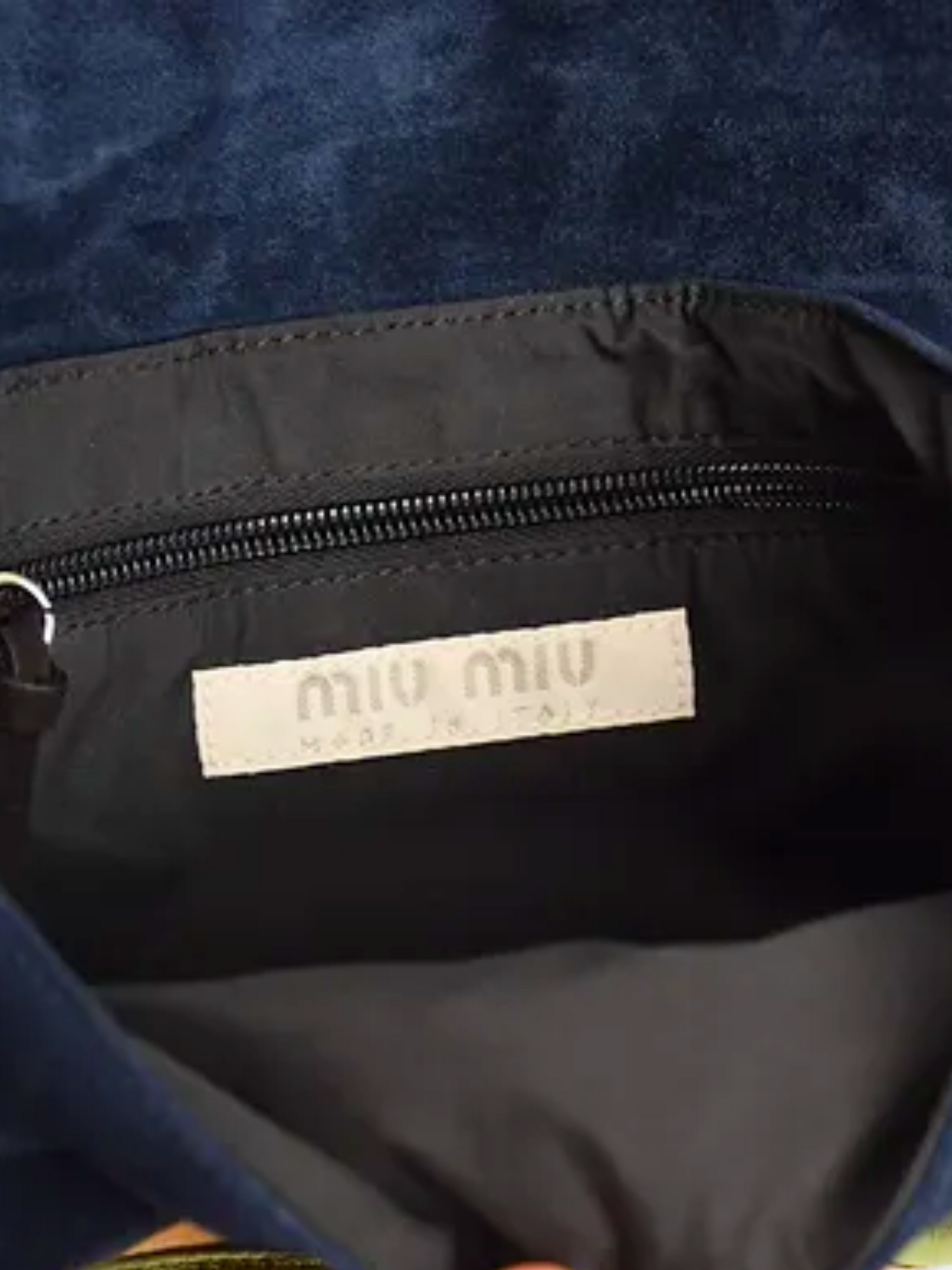 Miu Miu SS 2000 Blue Leather Bag