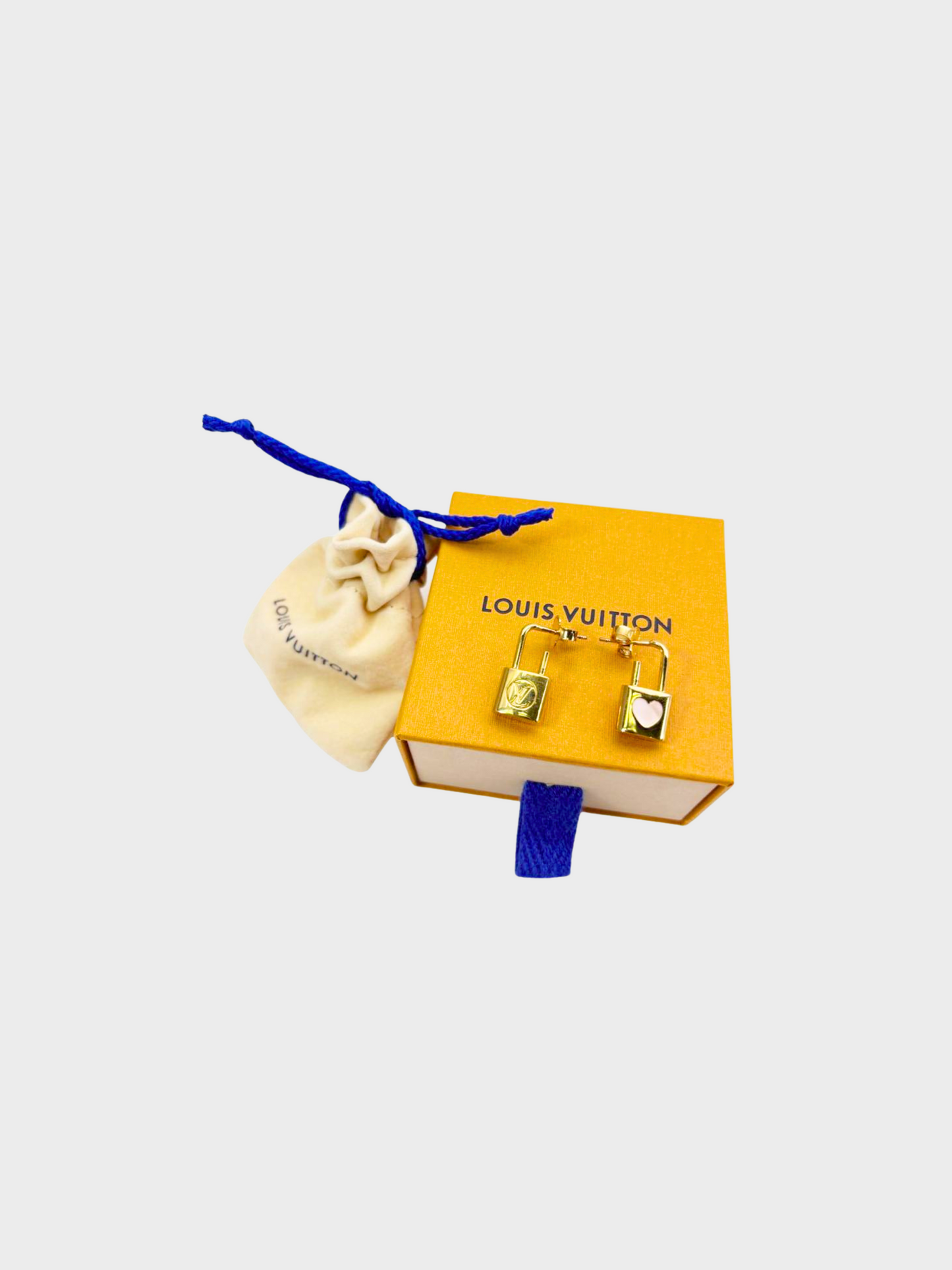 Louis Vuitton 2023 Gold Cadenas Heart Earrings