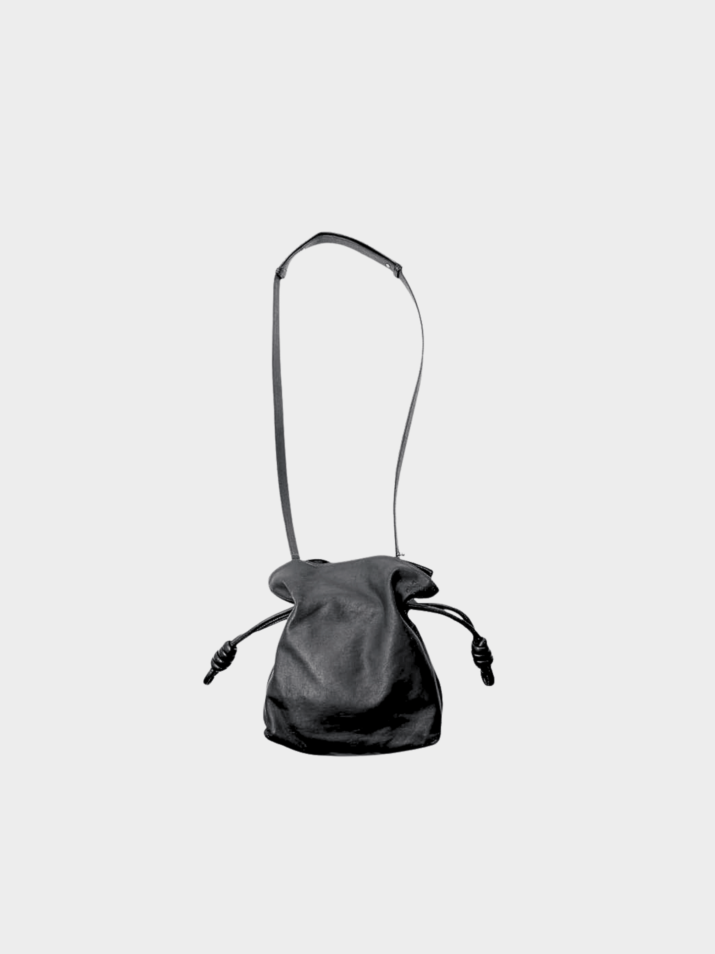 Loewe 2010s Black Small Flamenco Clutch