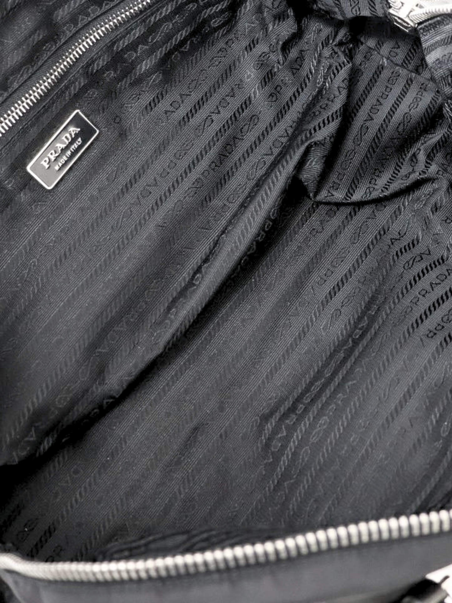 Prada 2000s Black Nylon Mini Boston Bag