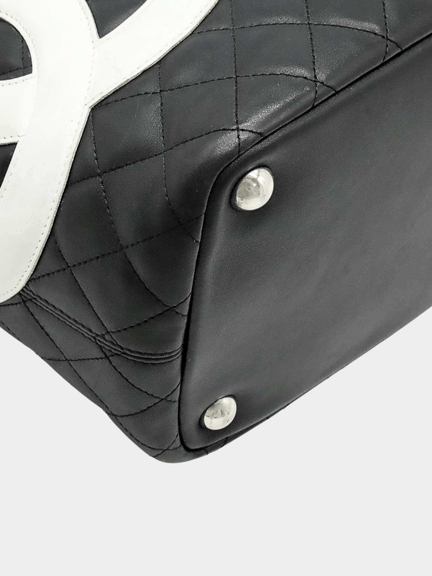 Chanel 2000s Black Cambon Logo Tote