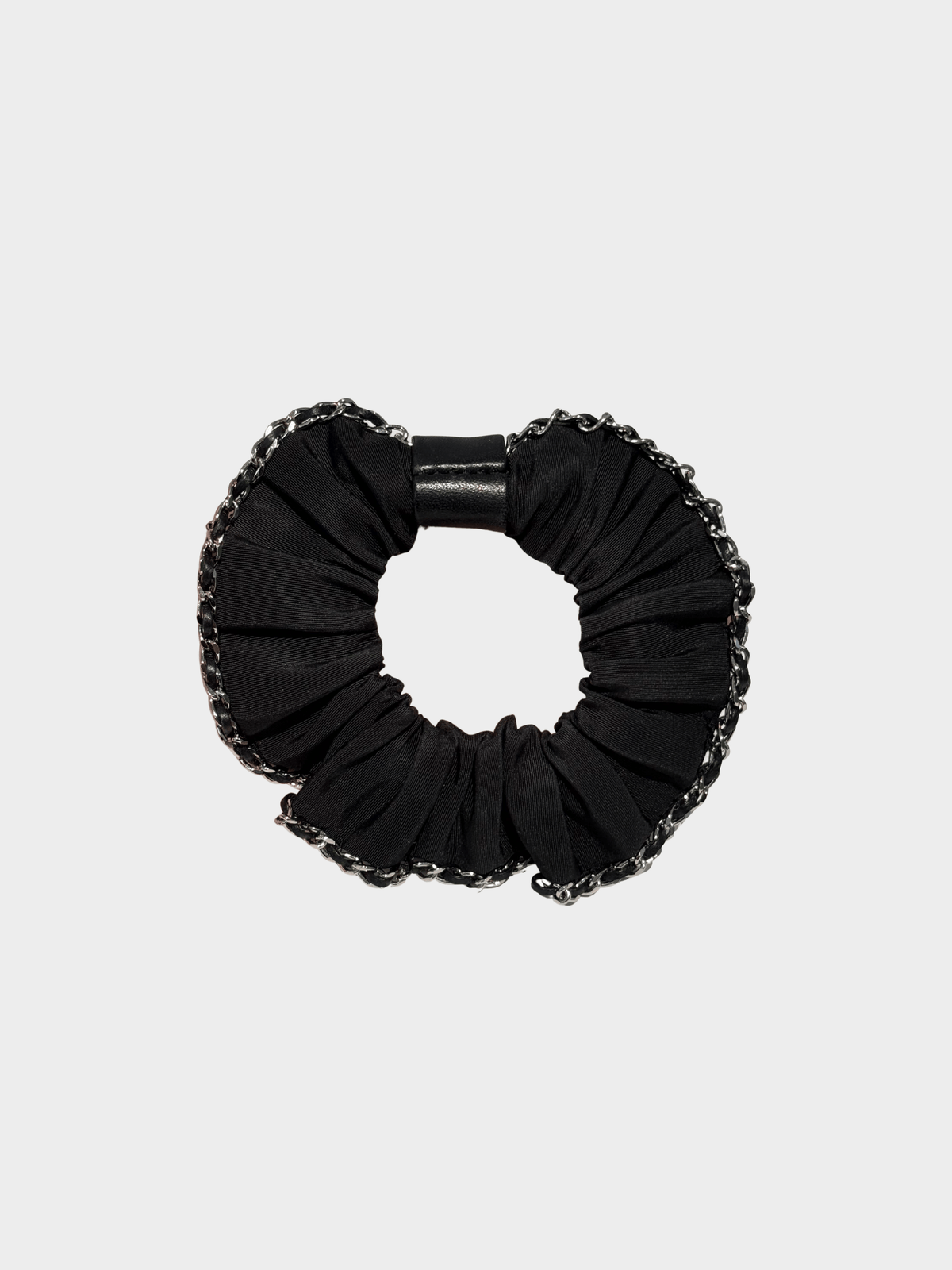 Chanel 2000s Black Scrunchie