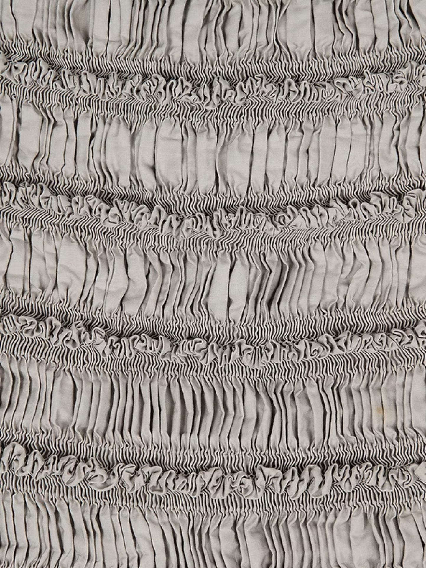 Chloe 2000s Silver Shirred Ruffle Mini Skirt
