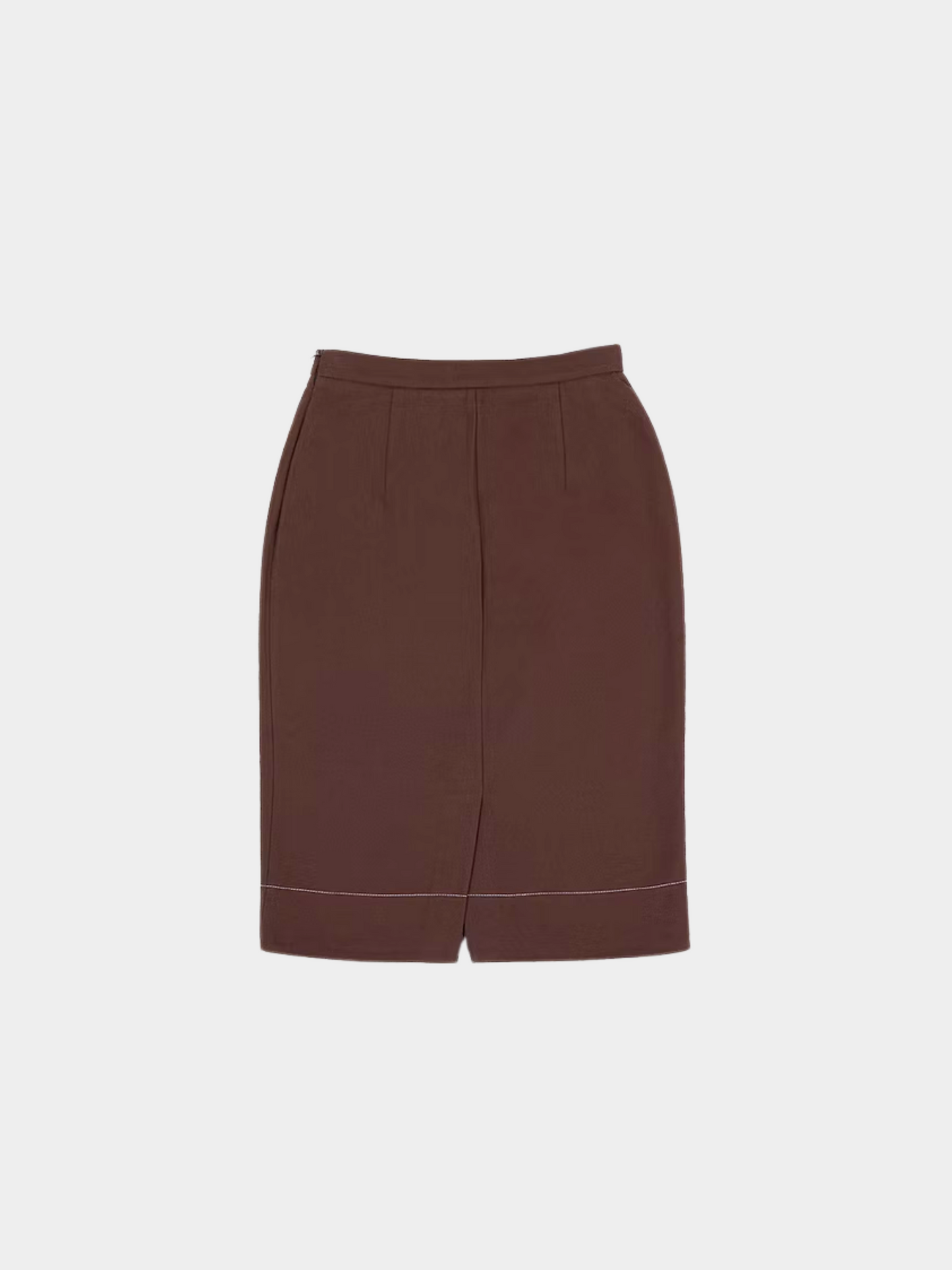 Prada SS 2001 Brown Knee Length Skirt