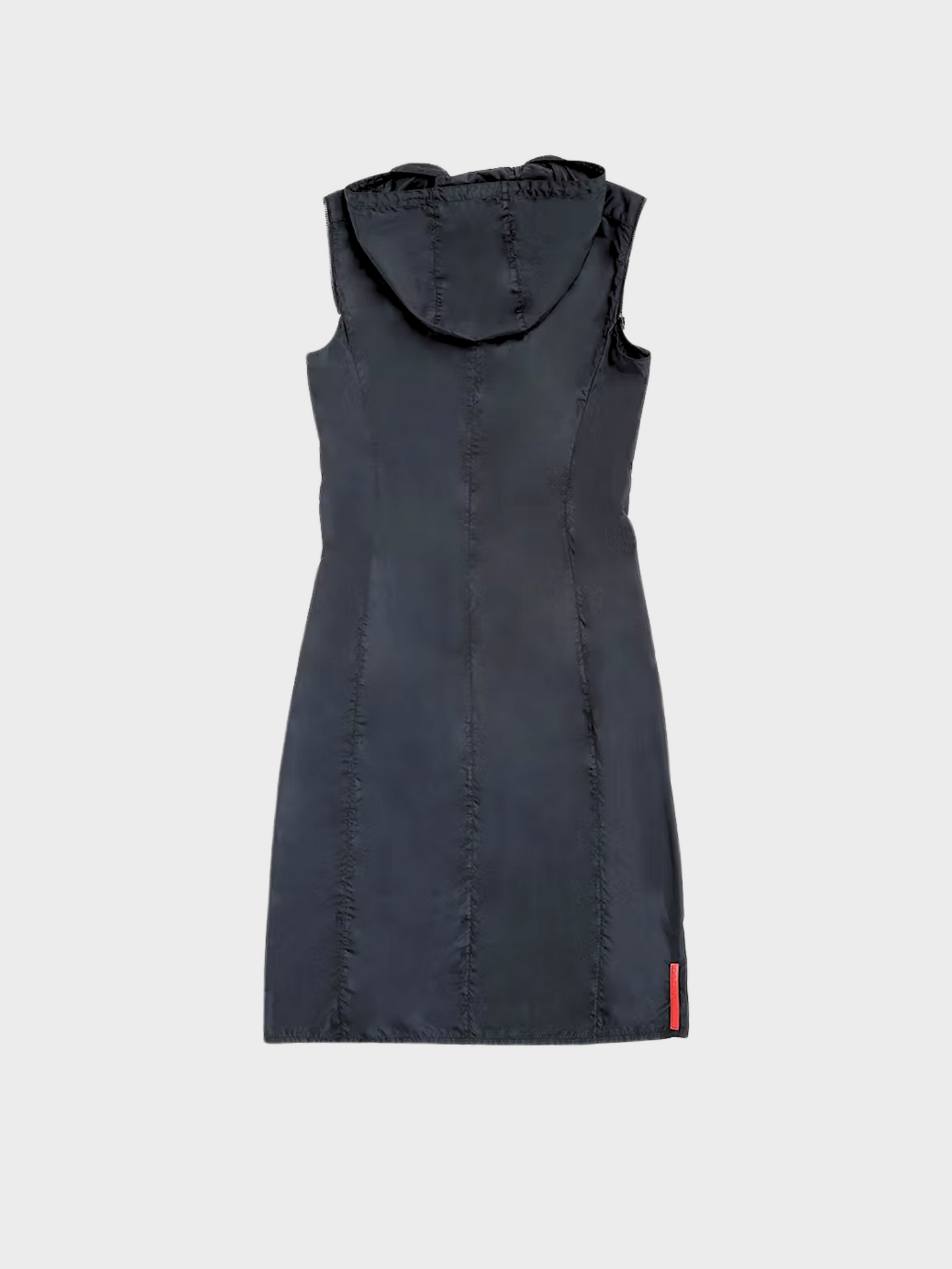 Prada SS 1999 Black Sport Hoodie Dress