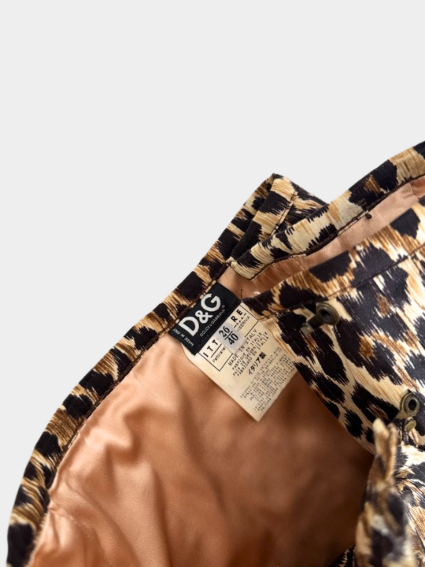 Dolce and Gabbana 2000s Cheetah Print Corset Top