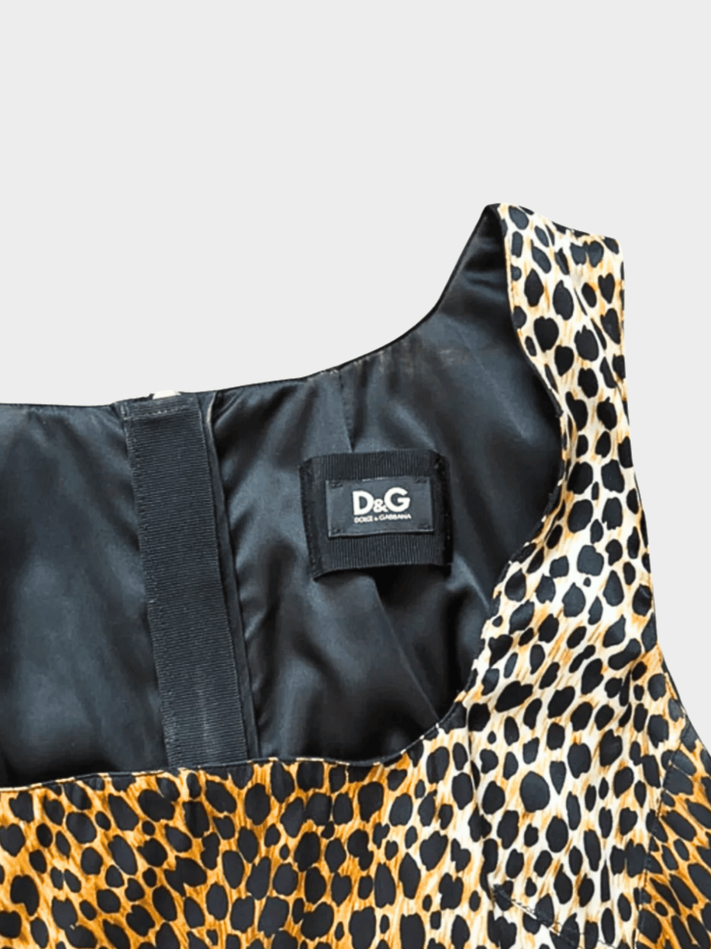 Dolce and Gabbana FW 1996 Leopard Print Mini Dress