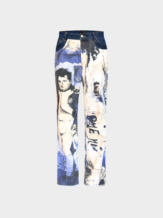 Roberto Cavalli 2000s Denim Napoleon Pants
