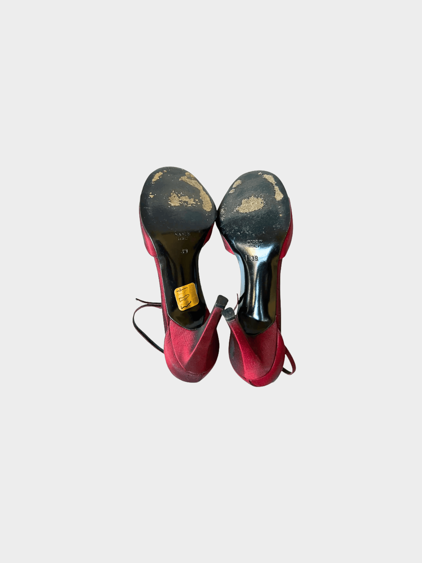 René Caovilla 2000s Burgundy Red Rose Heels