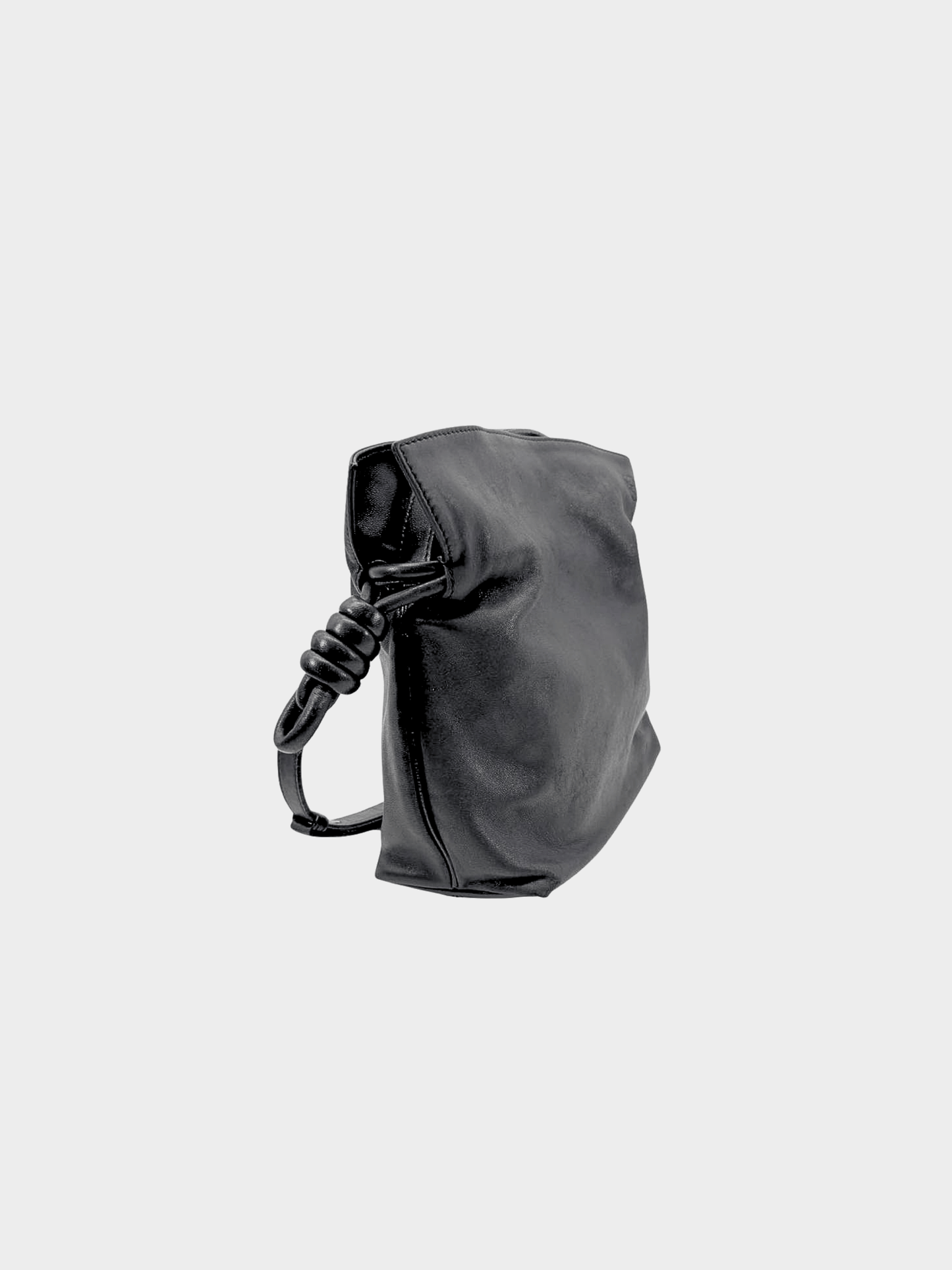 Loewe 2010s Black Small Flamenco Clutch