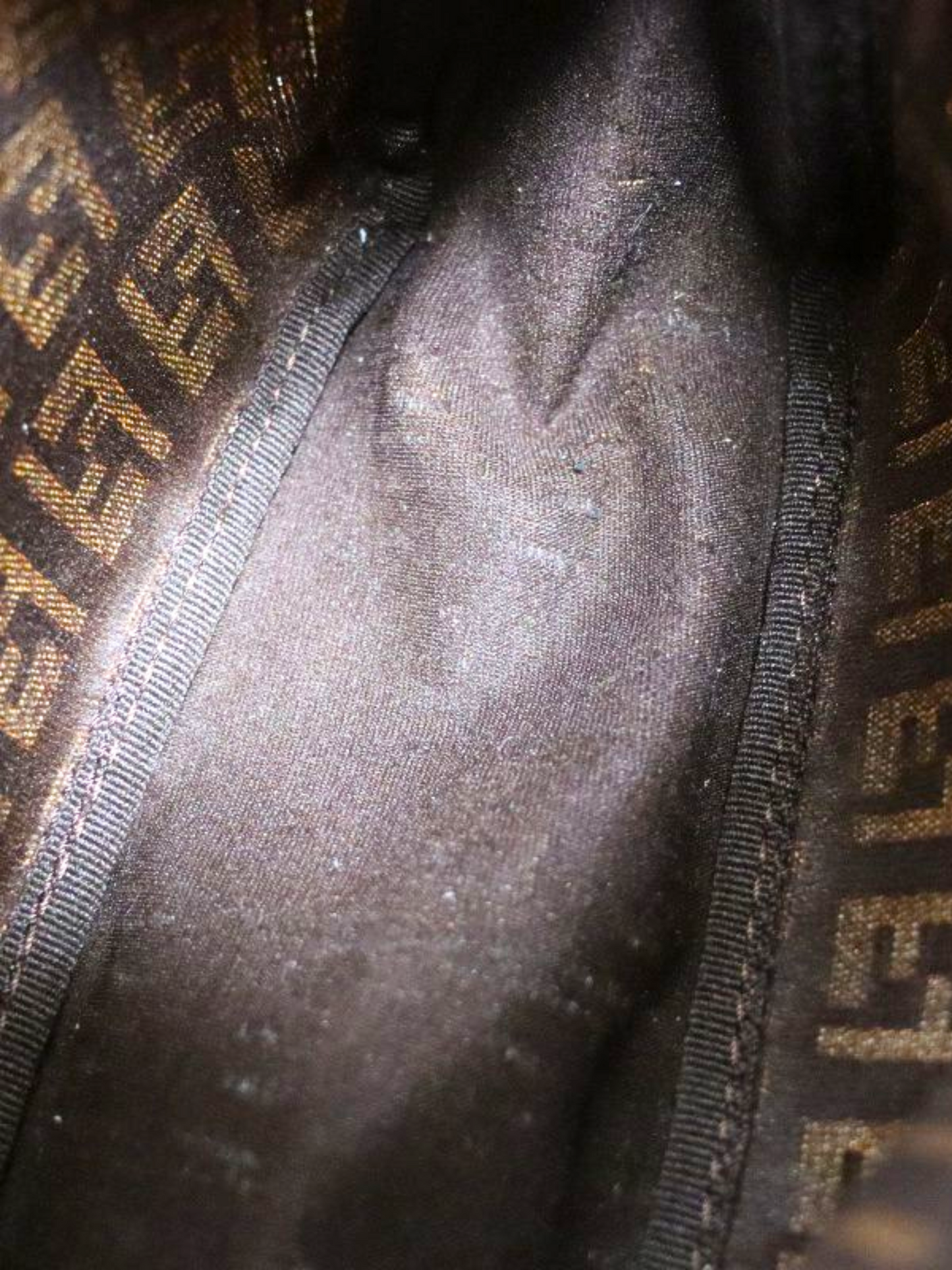 Fendi 2000s Beige Monogram Zucca Mini Handbag
