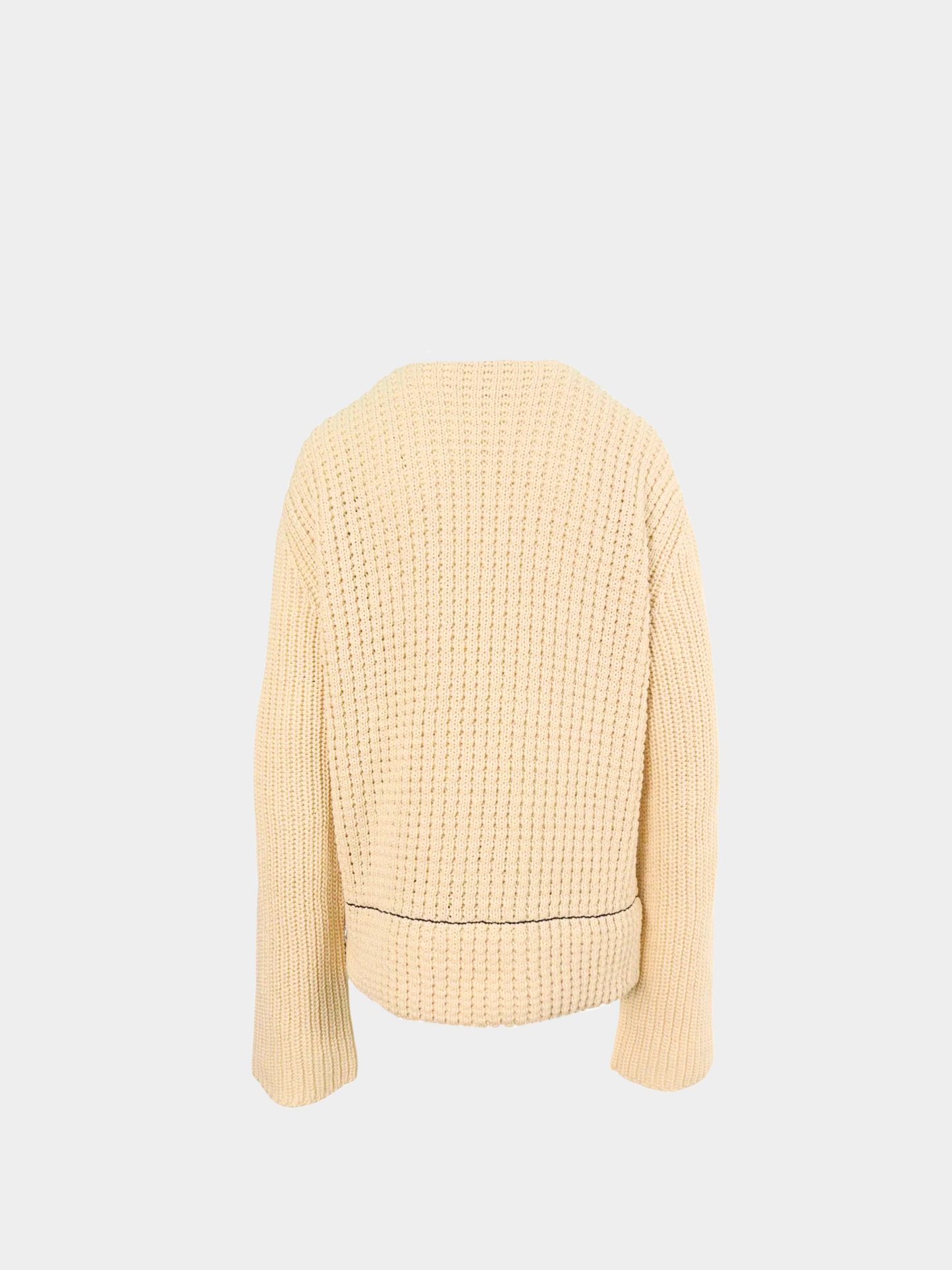 Celine by Phoebe Philo 2010s Beige Knit Sweater