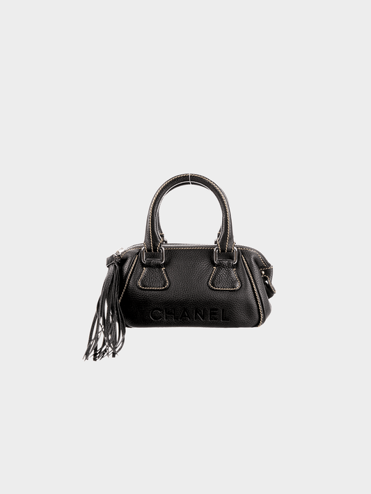 Chanel 2004 Black Mini LAX Bowler Bag