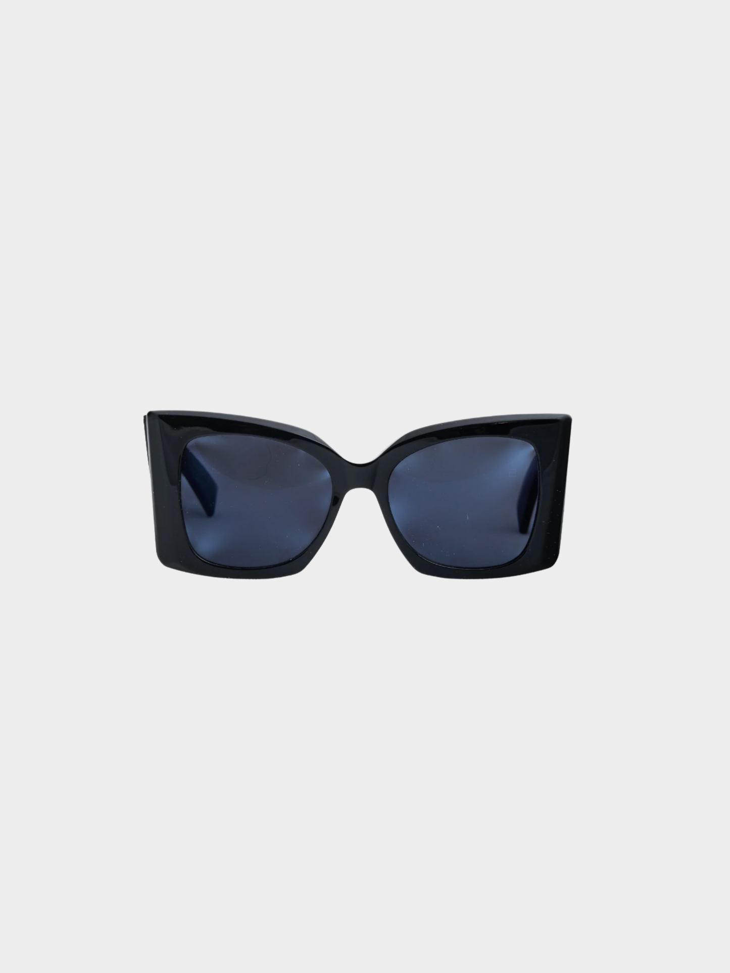 Yves Saint Laurent 2010s Blaze Black Cat-Eye Sunglasses