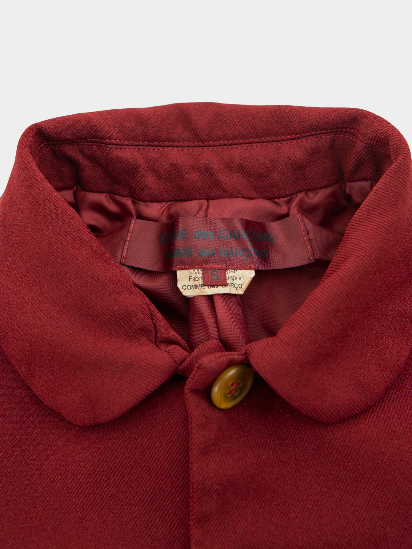 Comme des Garçons FW 2012 Red collared jacket