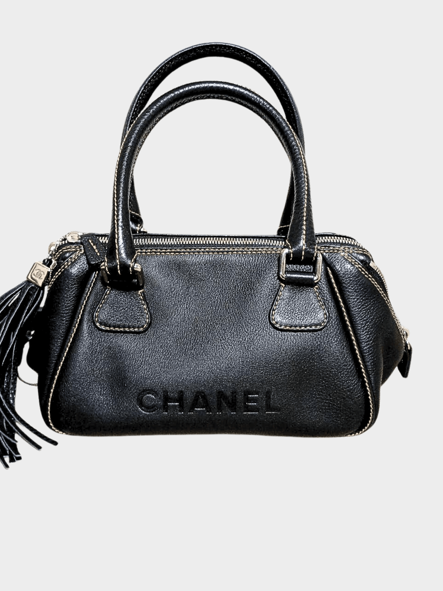 Chanel 2004 Black Mini LAX Bowler Bag