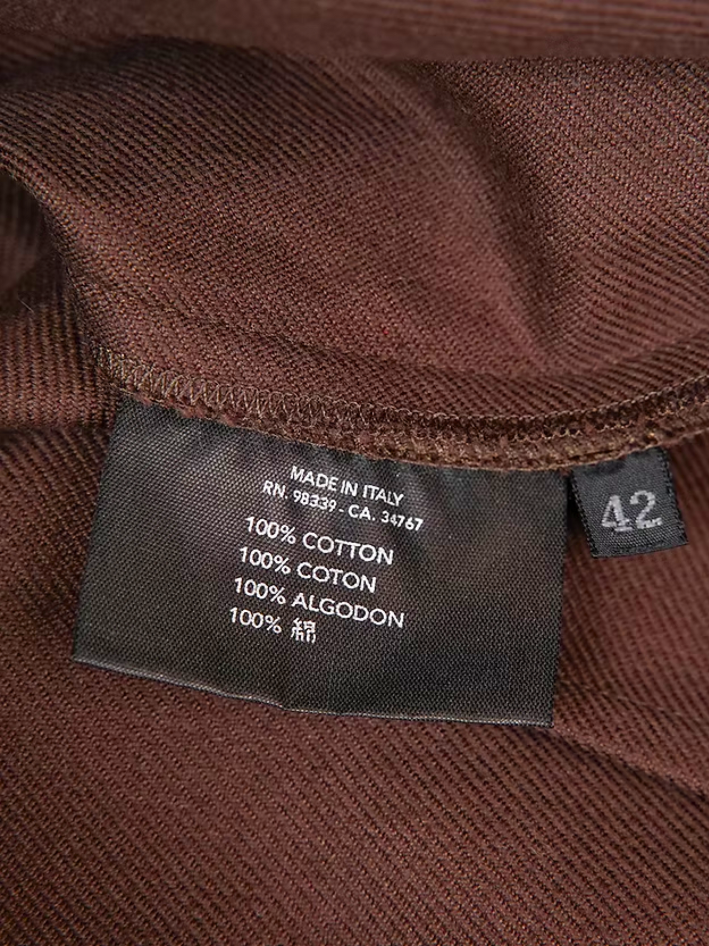 Prada SS 2001 Brown Knee Length Skirt