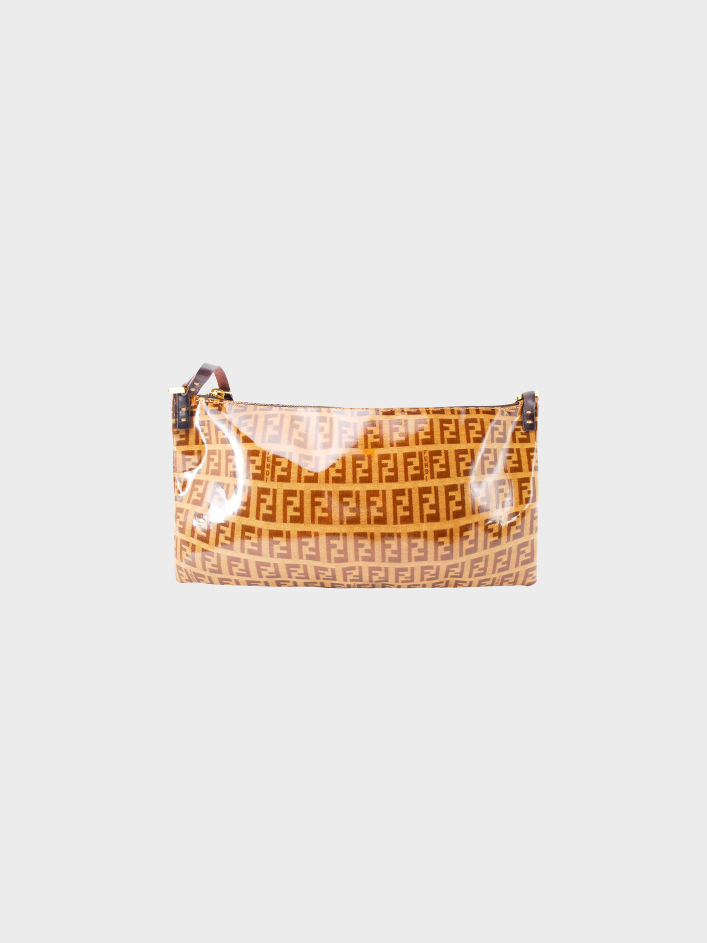 Fendi 2000s Vinyl Monogram Zucca Baguette Bag