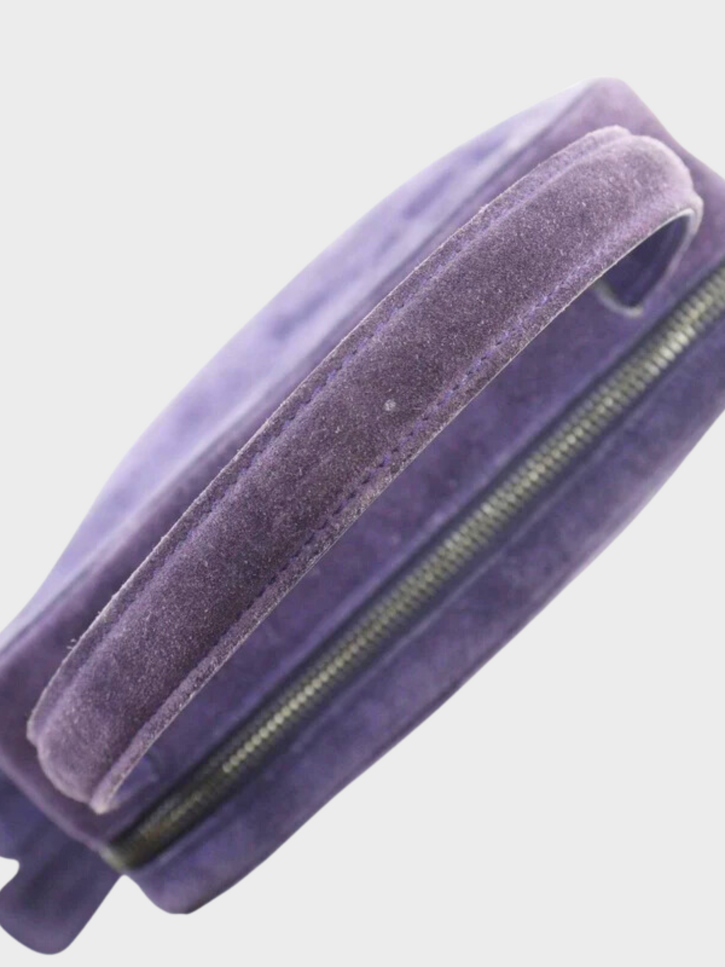 Chanel 1994 Purple Suede Coco Mark Top Handle Bag