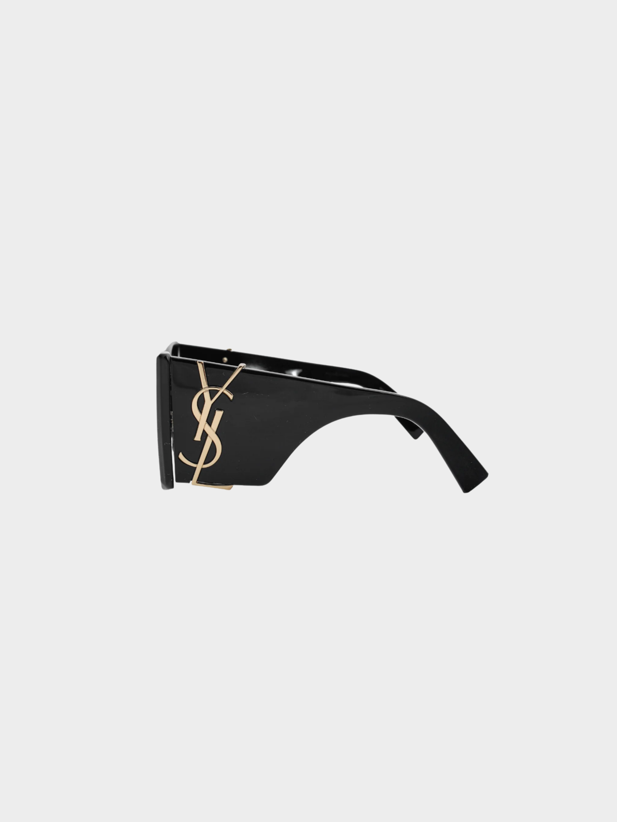 Yves Saint Laurent 2010s Blaze Black Cat-Eye Sunglasses