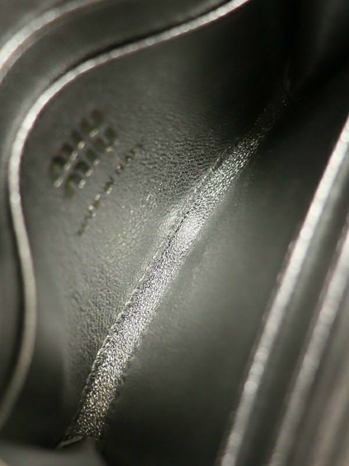 Miu Miu 2010s Silver Logo chain wallet