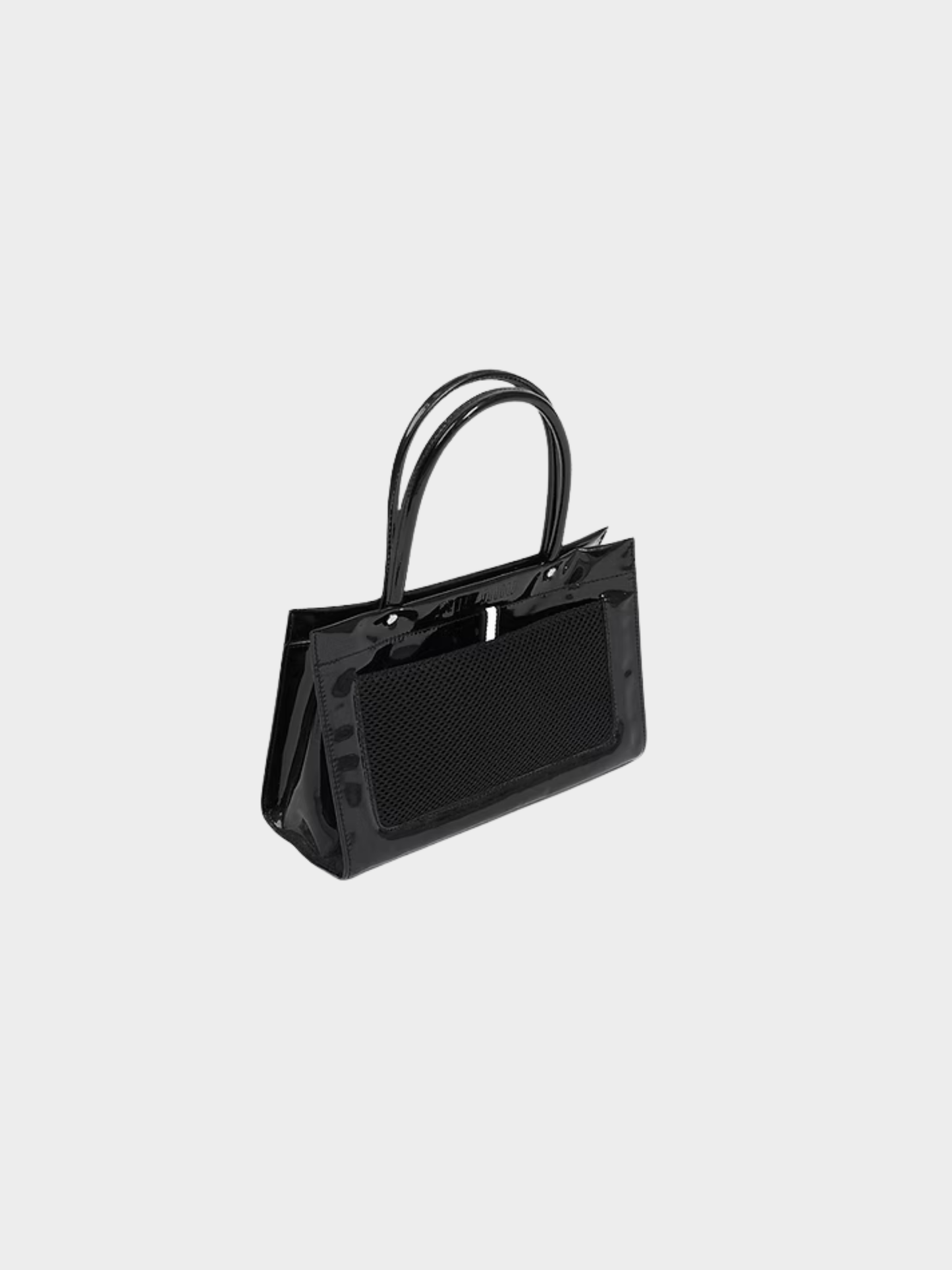 Miu Miu SS 2000 Black Mini Patent Leather Bag