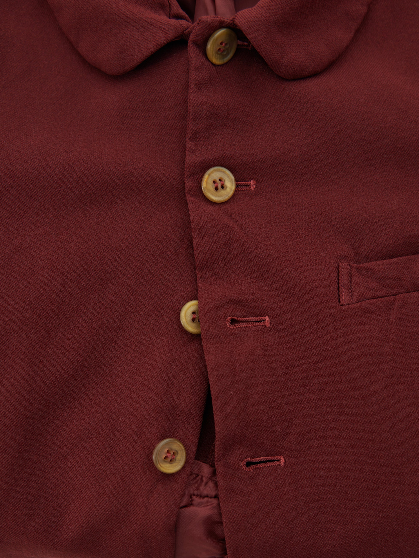 Comme des Garçons FW 2012 Red collared jacket