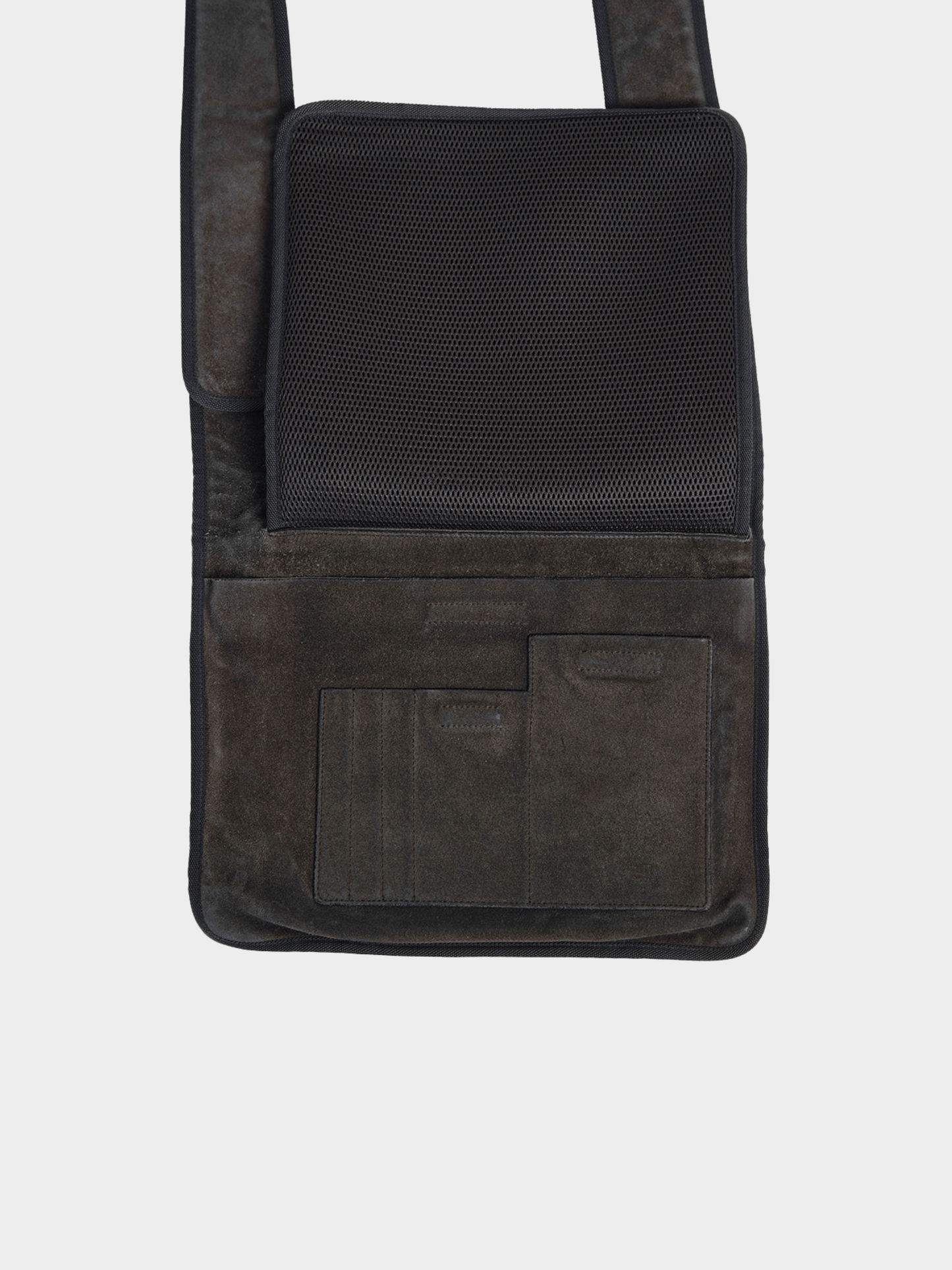 Miu Miu FW 1999 Khaki Suede Crossbody Bag