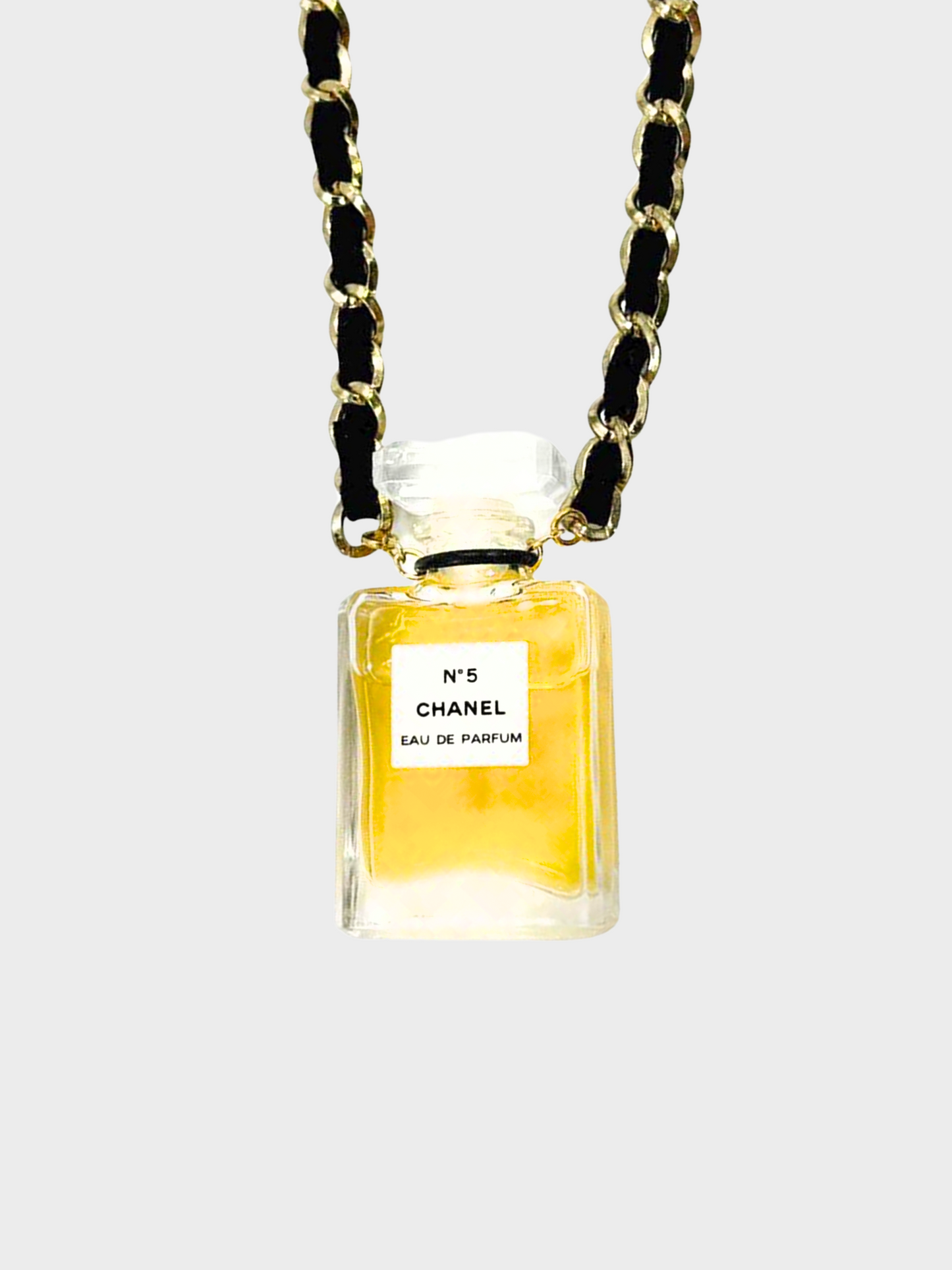 Chanel 2010s Chanel No. 5 Perfume Chain Necklace