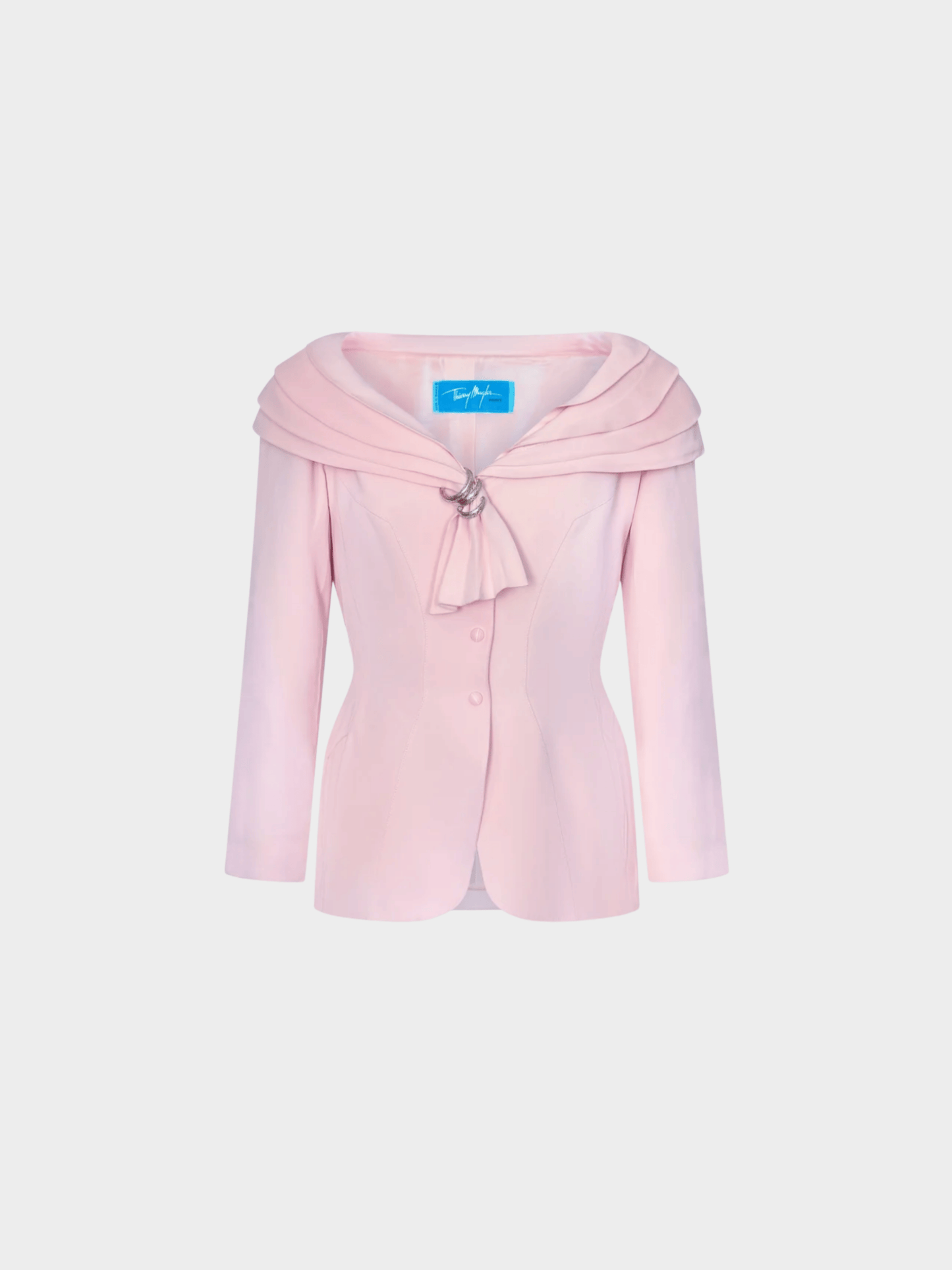 Thierry Mugler 1990s Pink Crepe Jacket