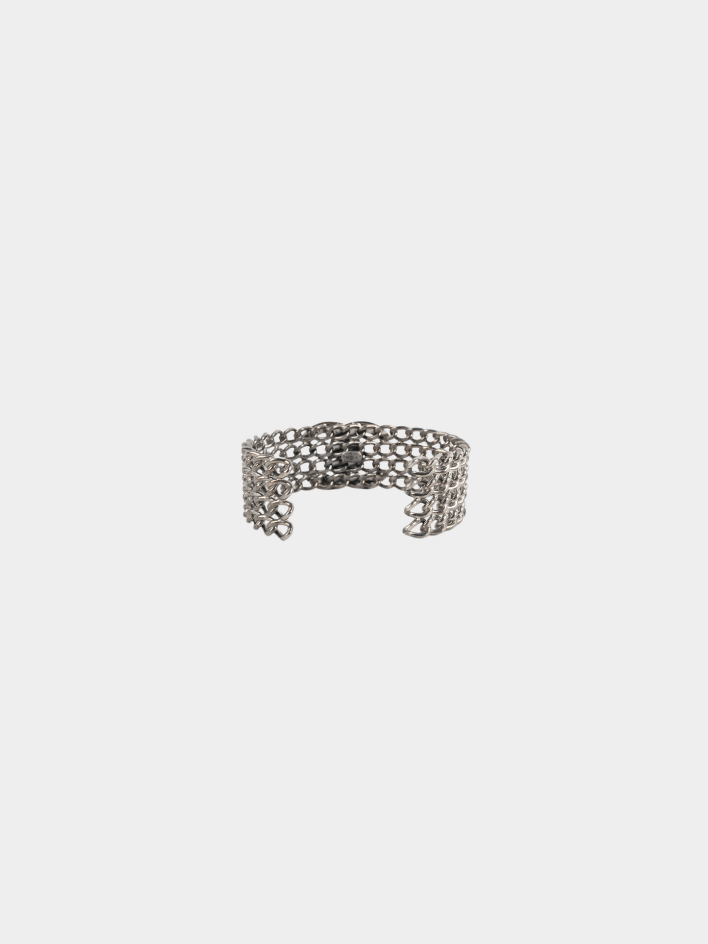 Chanel SS 1997 Silver Turnlock Bracelet