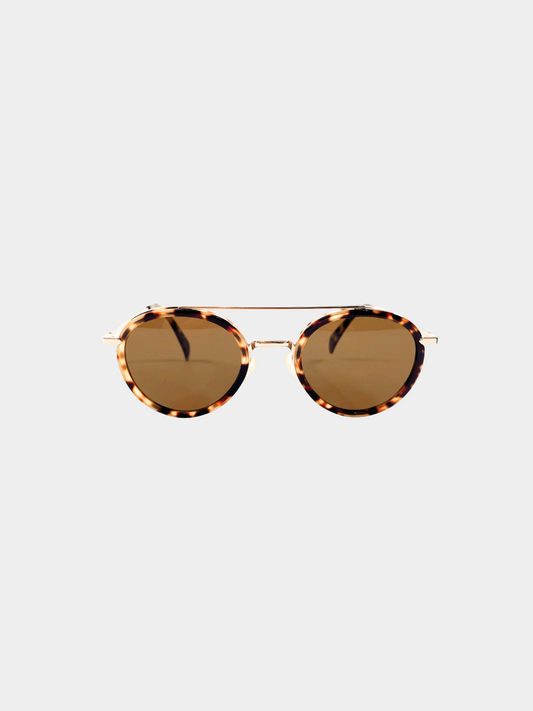 Celine 2010s Brown Tortoiseshell Sunglasses