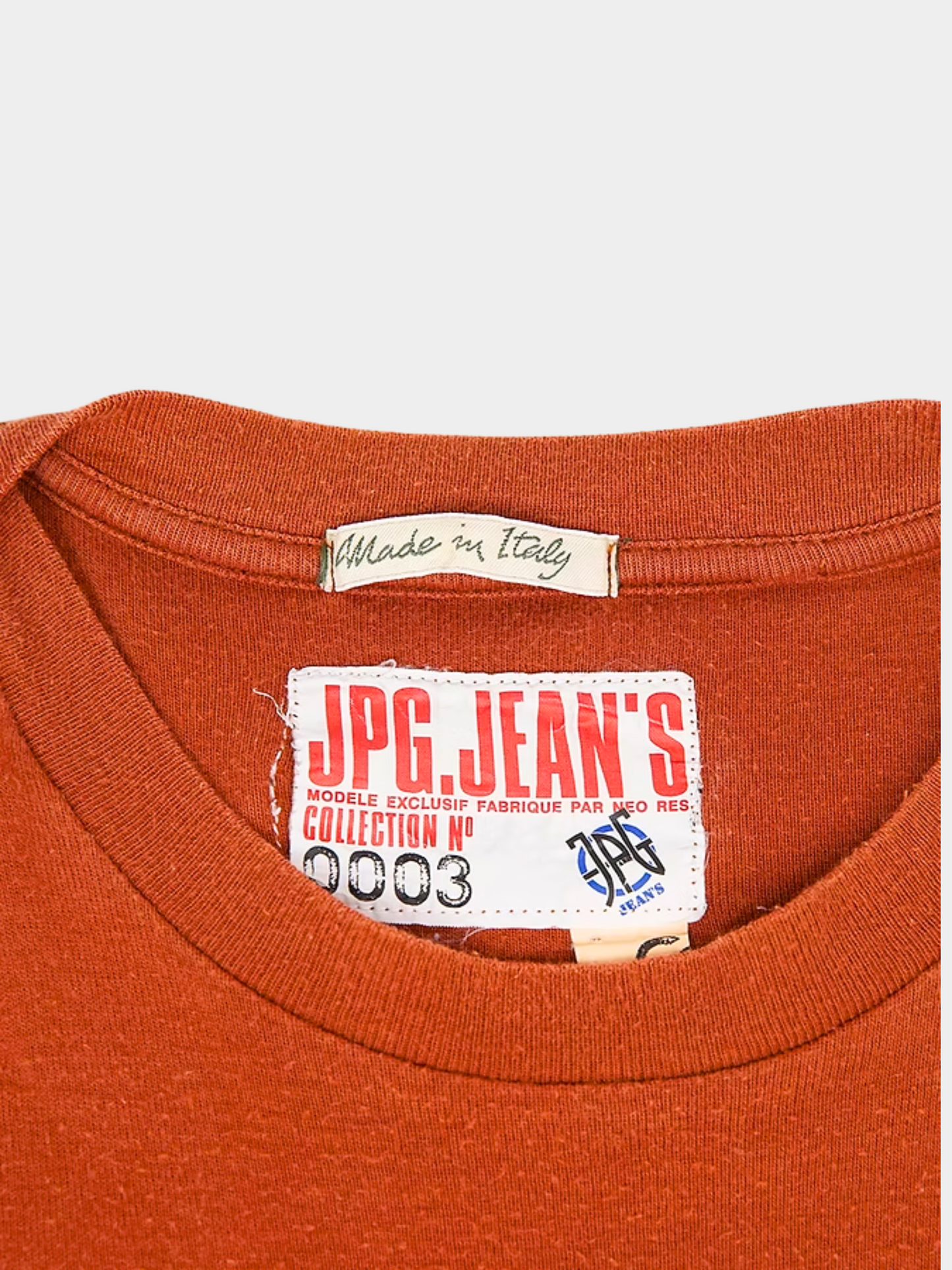 Jean Paul Gaultier 2000s JPG Jeans Red Tee