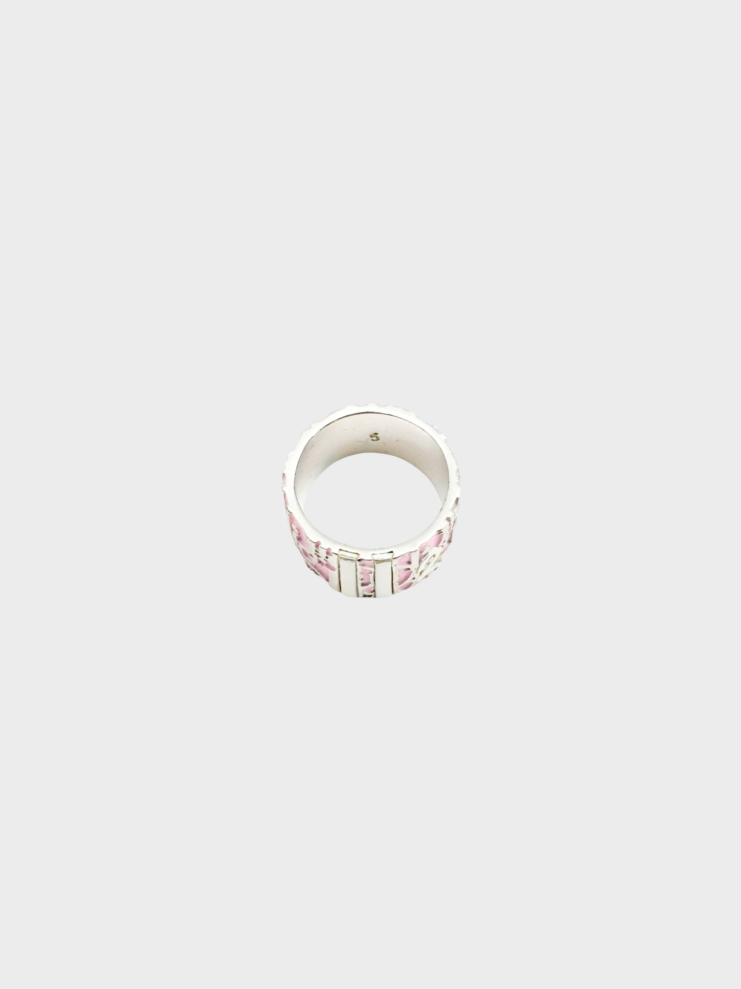 Christian Dior 2000s Pink Trotter Ring